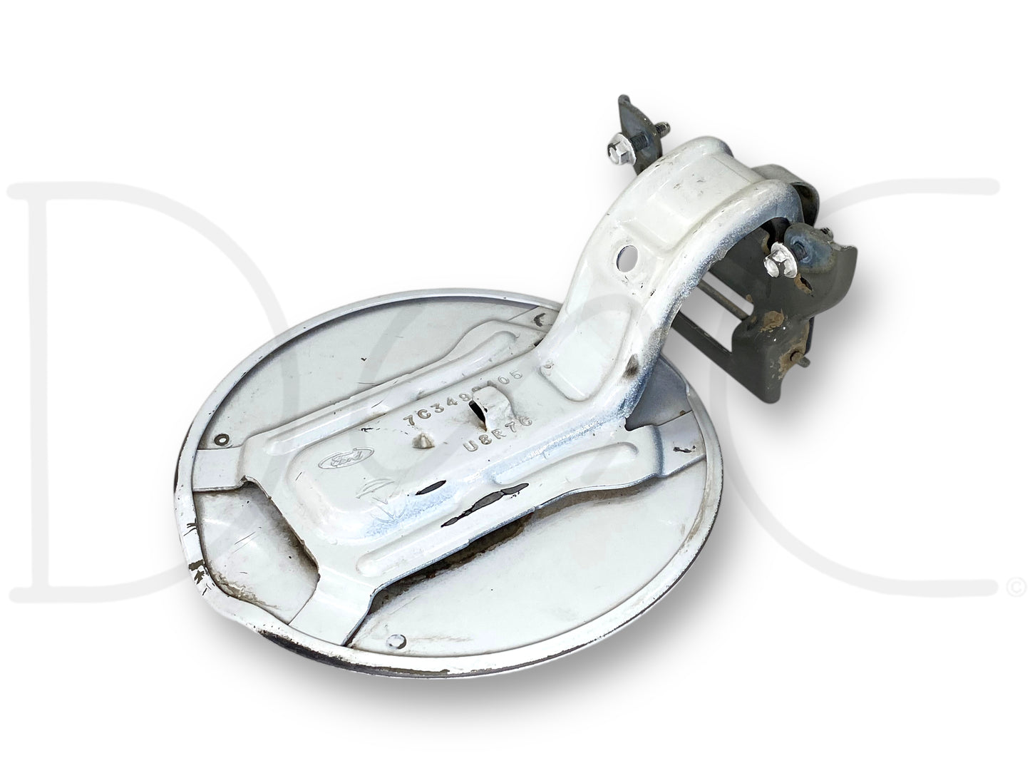 08-10 Ford F250 F350 Bed Fuel Tank Fill Filler Access Door Z1 White OEM