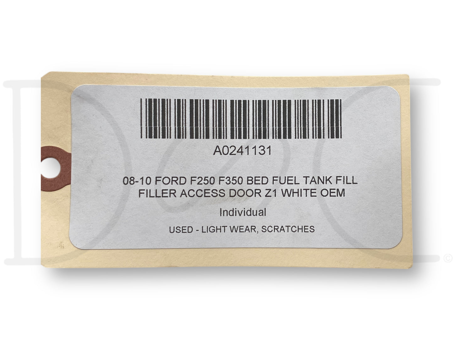 08-10 Ford F250 F350 Bed Fuel Tank Fill Filler Access Door Z1 White OEM