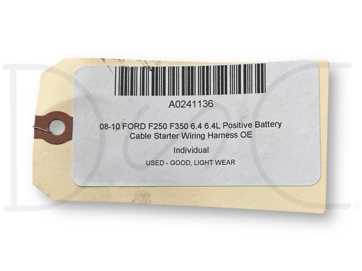08-10 Ford F250 F350 6.4 6.4L Positive Battery Cable Starter Wiring Harness OE