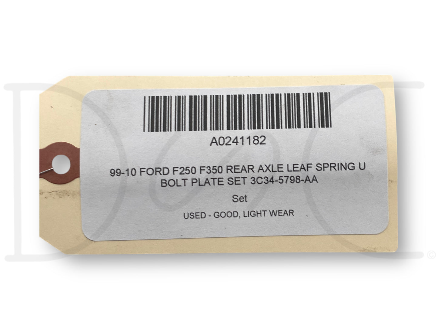 99-10 Ford F250 F350 Rear Axle Leaf Spring U Bolt Plate Set 3C34-5798-Aa