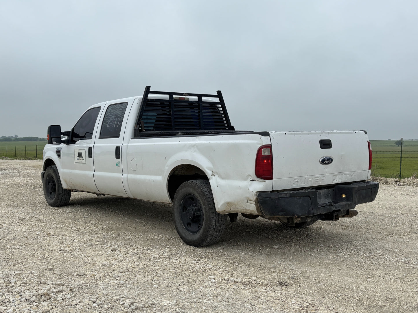 08-10 Ford F250 F350 Tailgate Z1 White