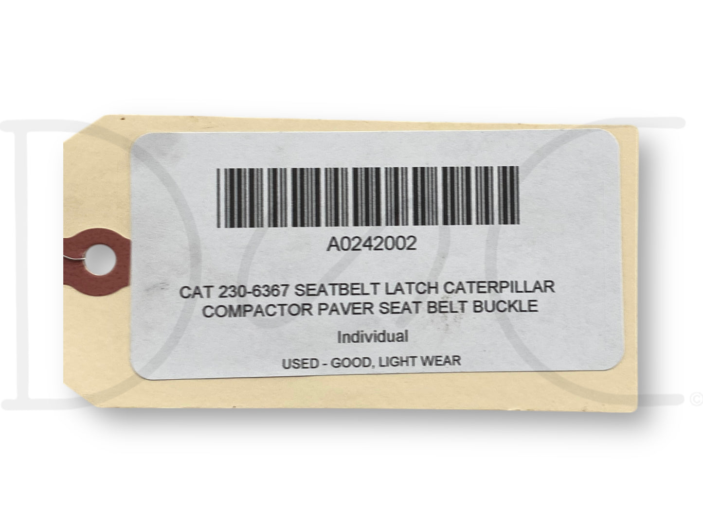 Cat 230-6367 Seatbelt Latch Caterpillar Compactor Paver Seat Belt Buckle