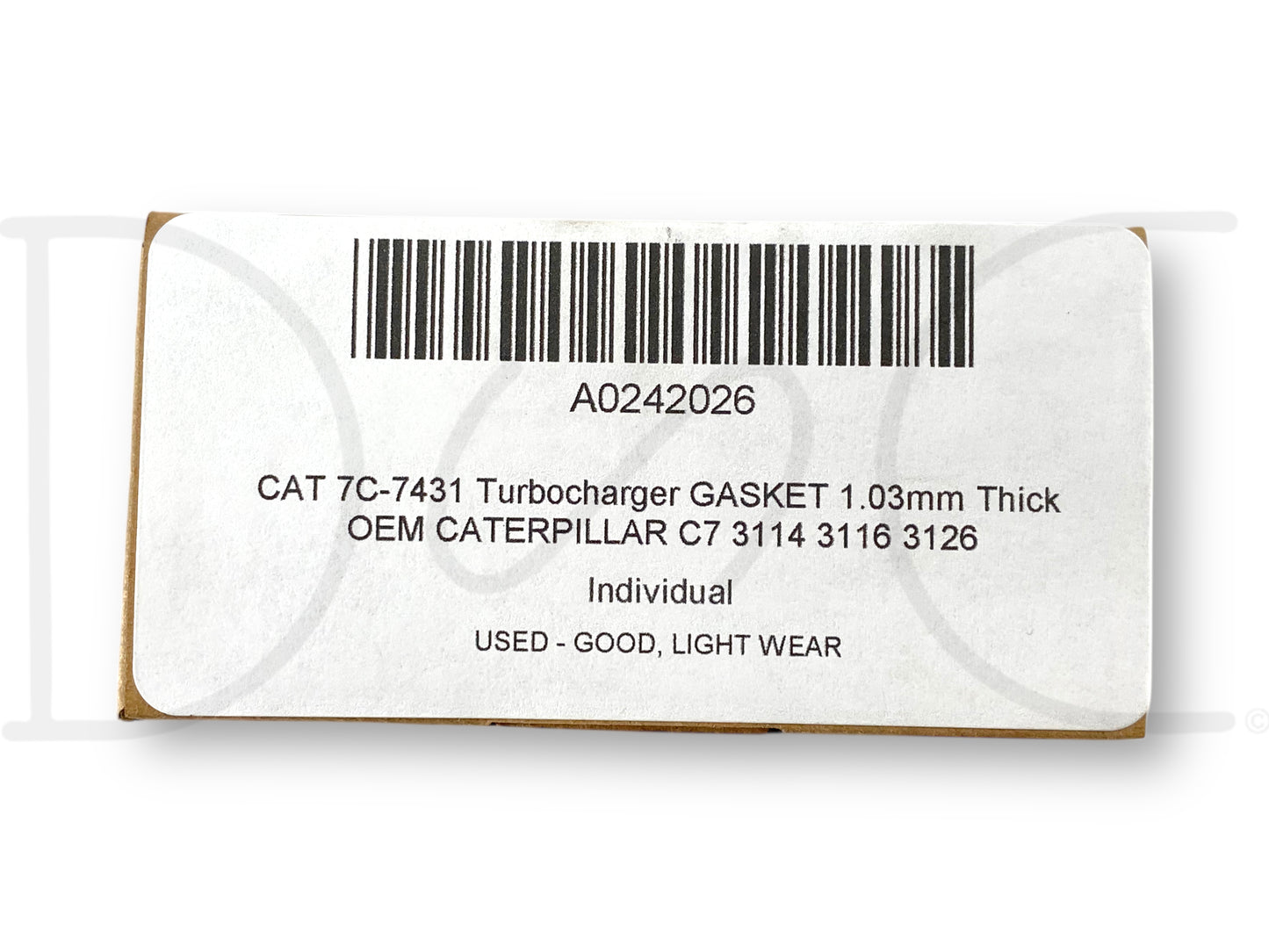 Cat 7C-7431 Turbocharger Gasket 1.03MM Thick OEM Caterpillar C7 3114 3116 3126