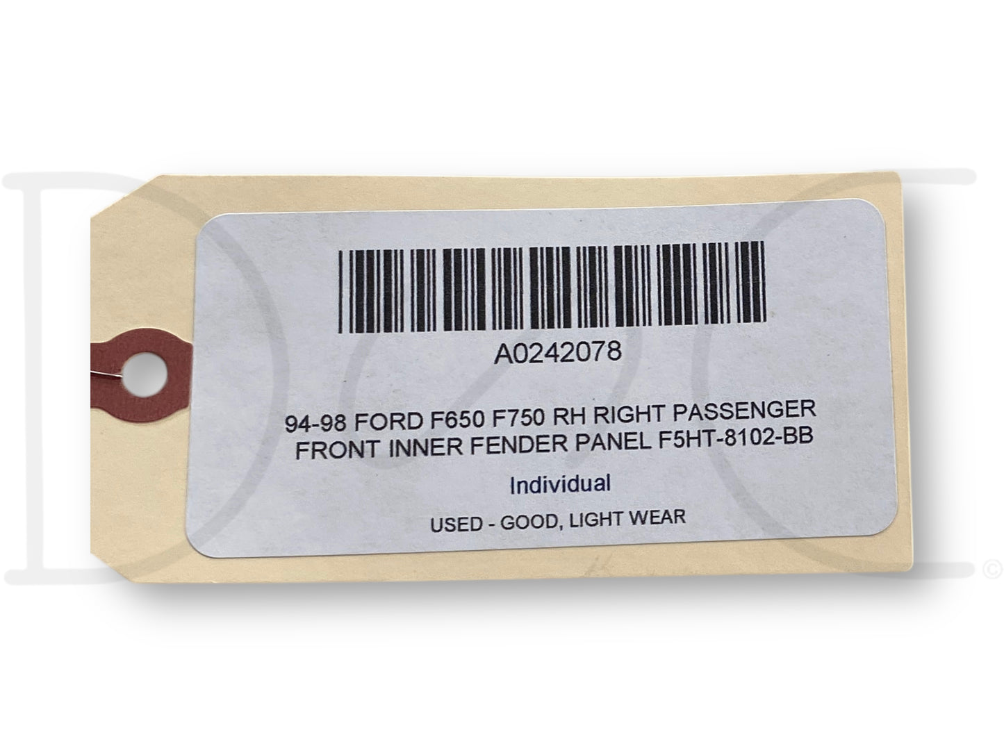 94-98 Ford F650 F750 RH Right Passenger Front Inner Fender Panel F5Ht-8102-Bb