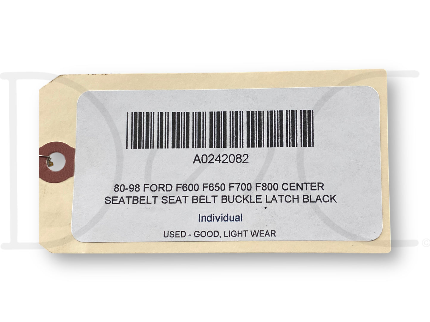 80-98 Ford F600 F650 F700 F800 Center Seatbelt Seat Belt Buckle Latch Black