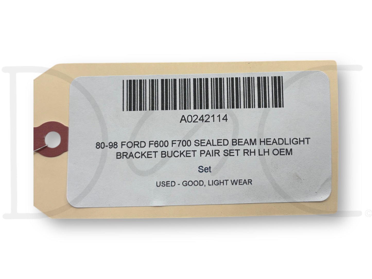 80-98 Ford F600 F700 Sealed Beam Headlight Bracket Bucket Pair Set RH LH OEM