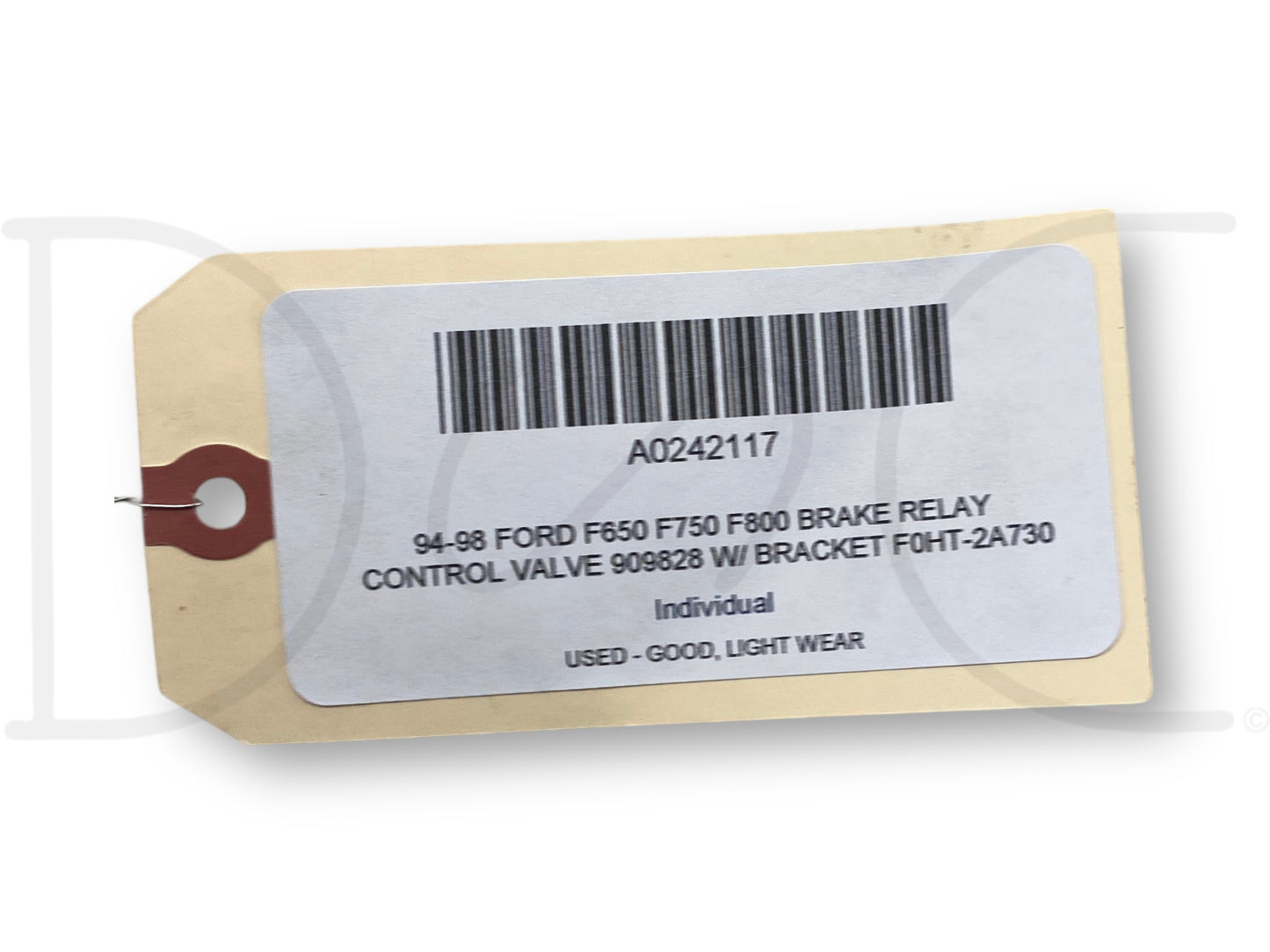 94-98 Ford F650 F750 F800 Brake Relay Control Valve 909828 W/ Bracket F0Ht-2A730