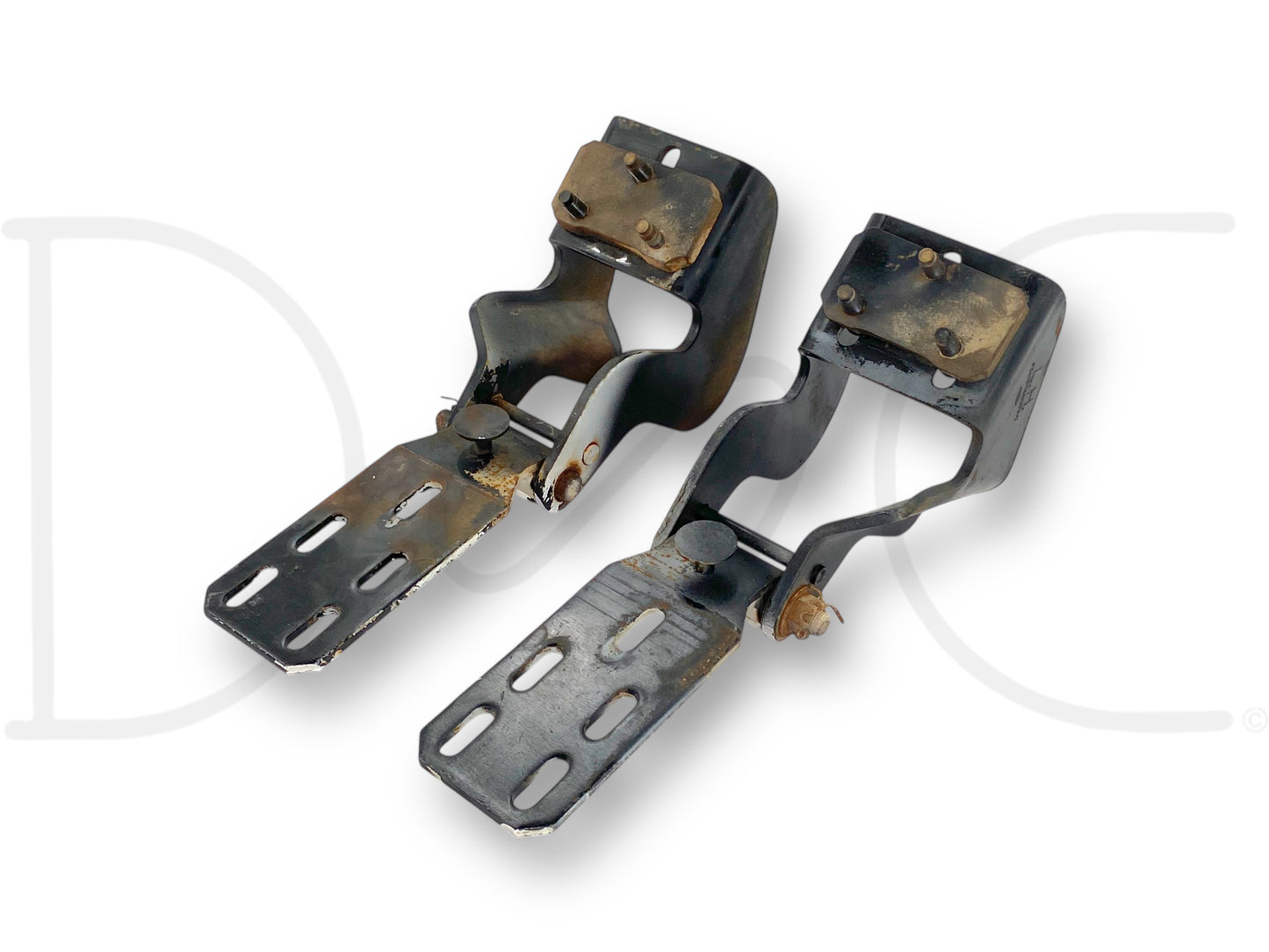95-98 Ford F650 F750 F800 Tilt Nose Truck Hood Hinge Set Left Right Hood Hinges