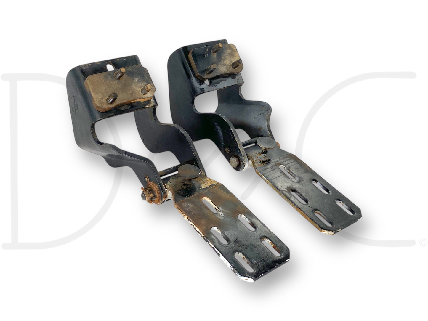 95-98 Ford F650 F750 F800 Tilt Nose Truck Hood Hinge Set Left Right Hood Hinges