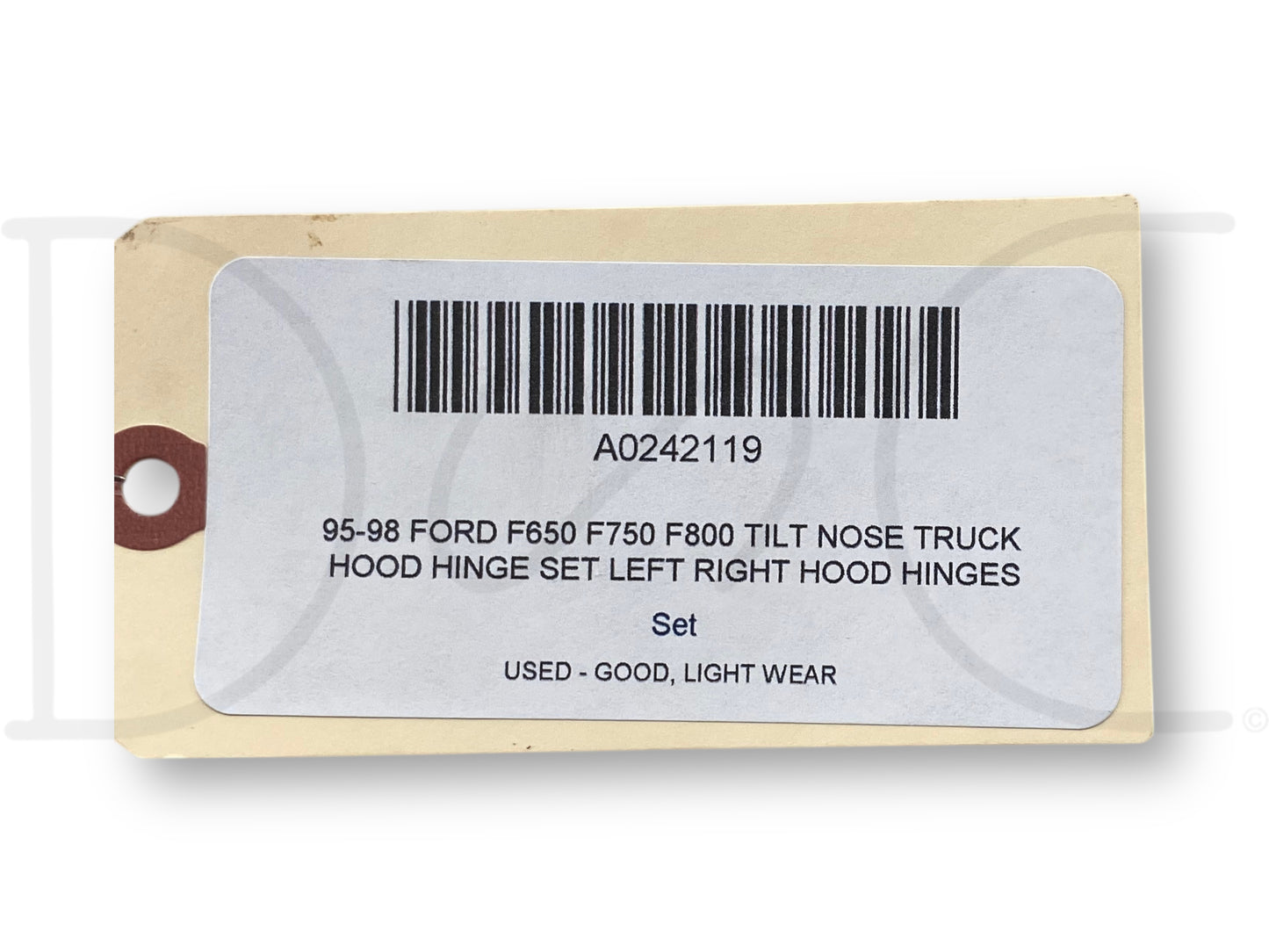 95-98 Ford F650 F750 F800 Tilt Nose Truck Hood Hinge Set Left Right Hood Hinges