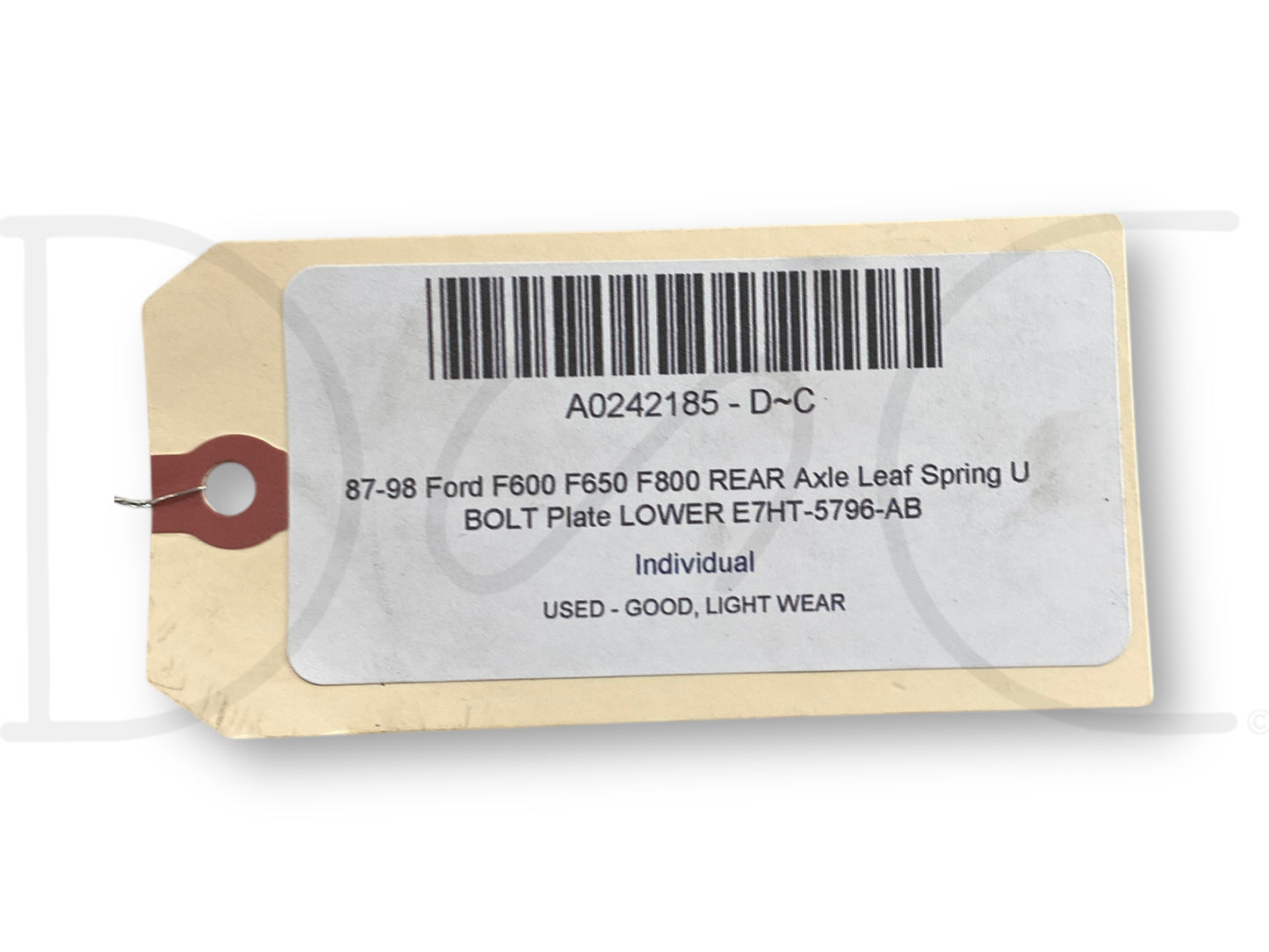 87-98 Ford F600 F650 F800 Rear Axle Leaf Spring U Bolt Plate Lower E7Ht-5796-AB