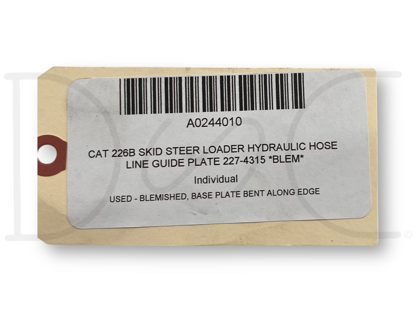Cat 226B Skid Steer Loader Hydraulic Hose Line Guide Plate 227-4315 *Blem*