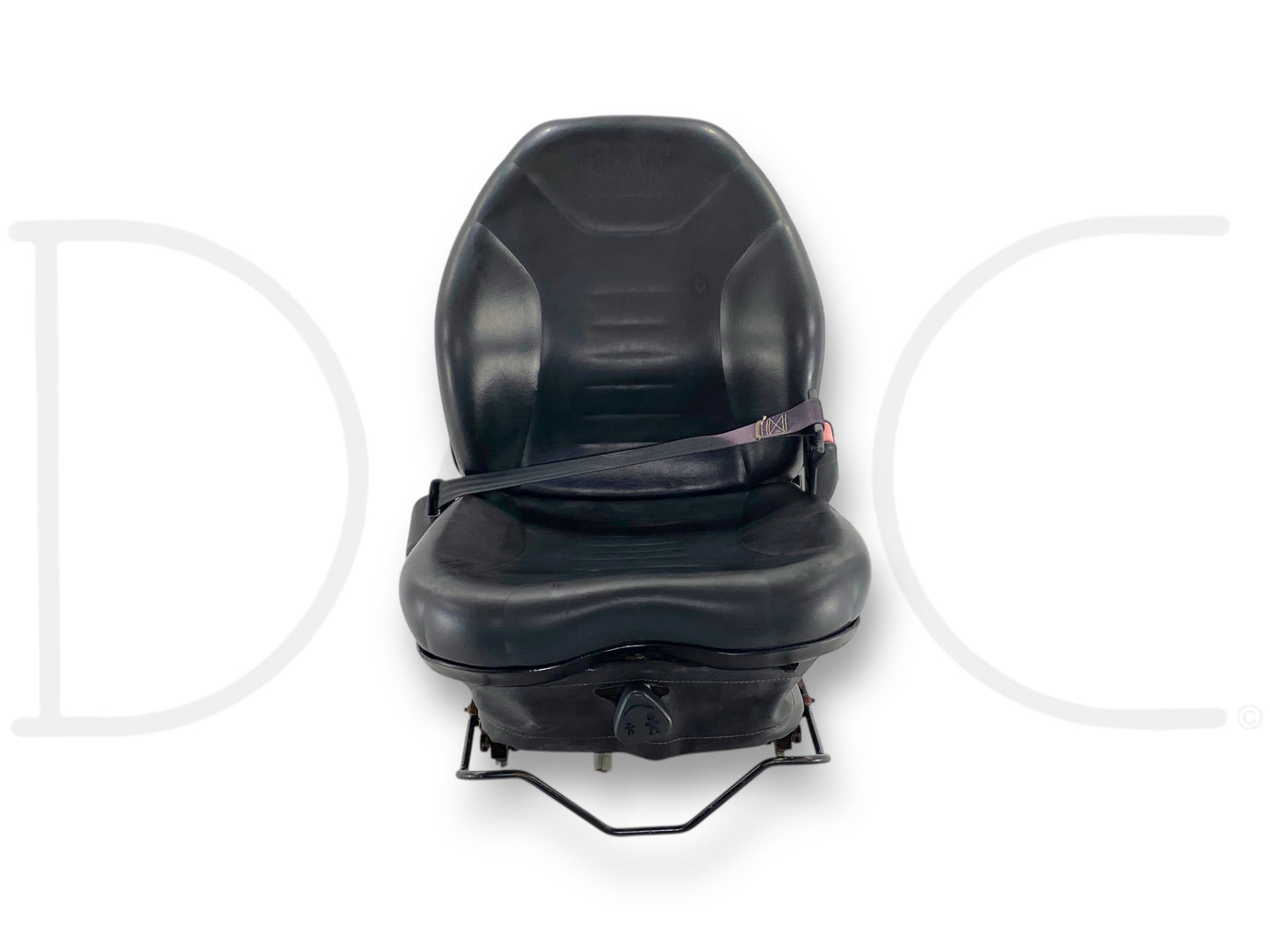 Cat 226B 226B2 Skid Steer Adjustable Suspension Seat Assembly W/ Seatbelt OEM