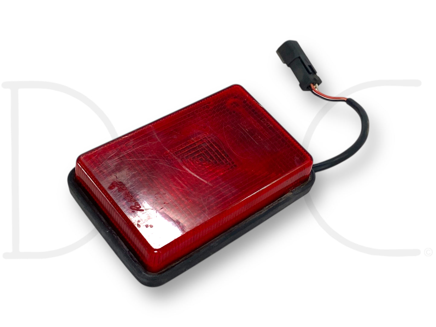 Cat 226B2 Skid Steer Loader Rear Tail Light Lamp Red Rubbolite 3" X 5"