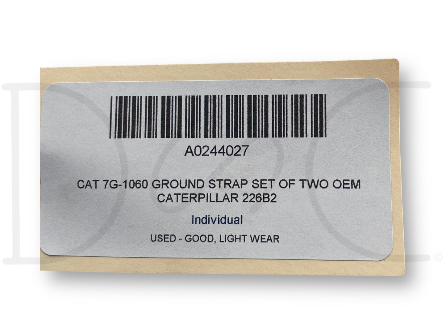 Cat 7G-1060 Ground Strap Set Of Two OEM Caterpillar 226B2