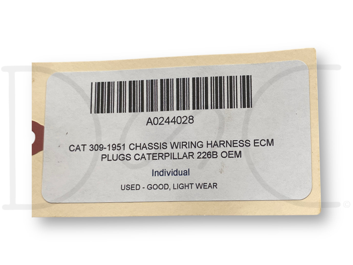 Cat 309-1951 Chassis Wiring Harness ECM Plugs Caterpillar 226B OEM