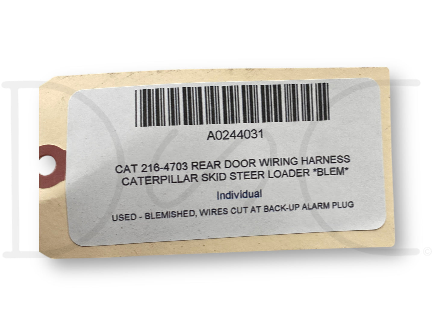 Cat 216-4703 Rear Door Wiring Harness Caterpillar Skid Steer Loader *Blem*