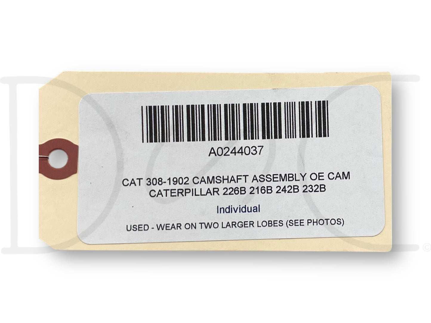 Cat 308-1902 Camshaft Assembly OE Cam Caterpillar 226B 216B 242B 232B