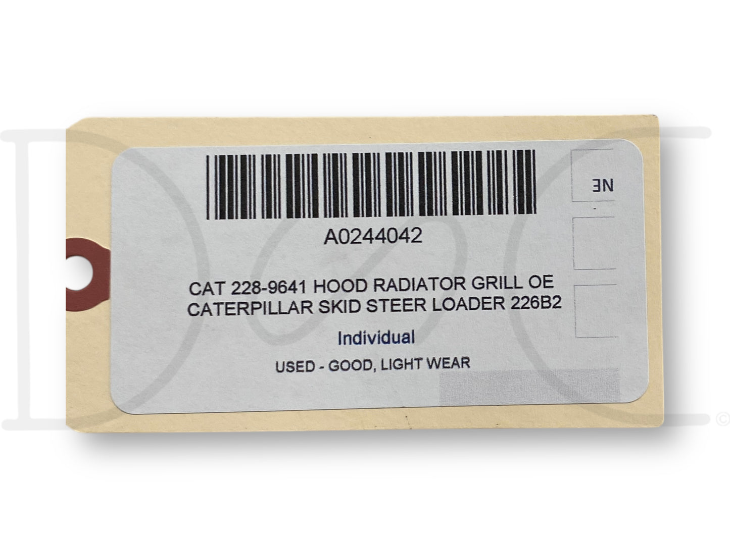 Cat 228-9641 Hood Radiator Grill OE Caterpillar Skid Steer Loader 226B2