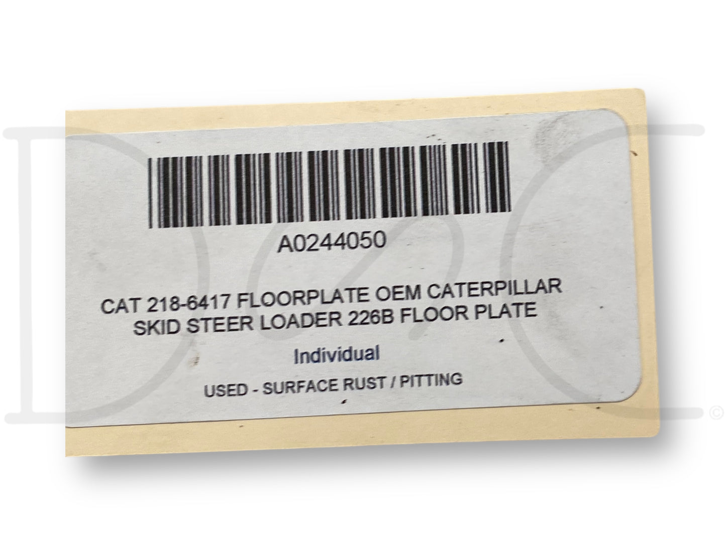 Cat 218-6417 Floorplate OEM Caterpillar Skid Steer Loader 226B Floor Plate