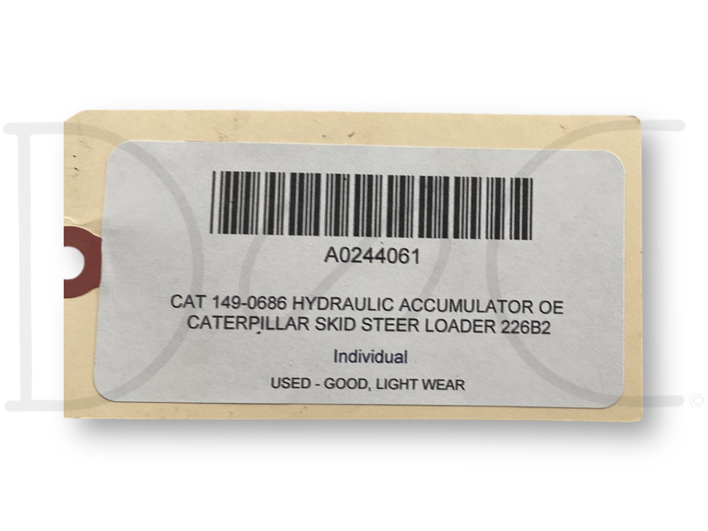 Cat 149-0686 Hydraulic Accumulator OE Caterpillar Skid Steer Loader 226B2
