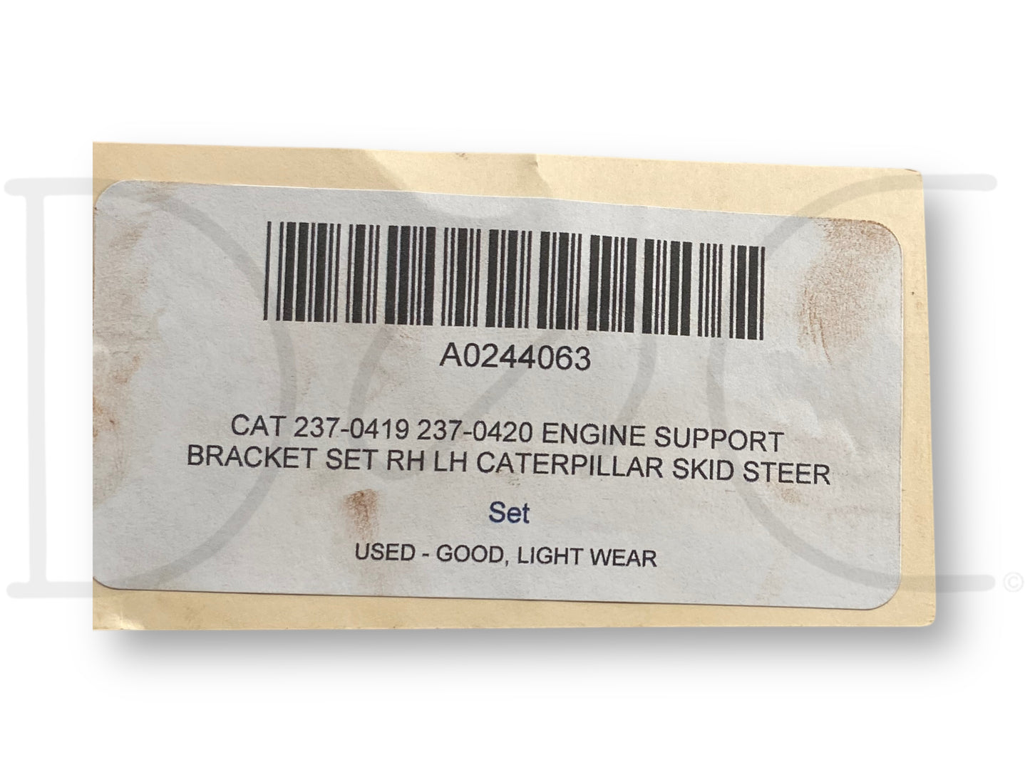 Cat 237-0419 237-0420 Engine Support Bracket Set RH LH Caterpillar Skid Steer