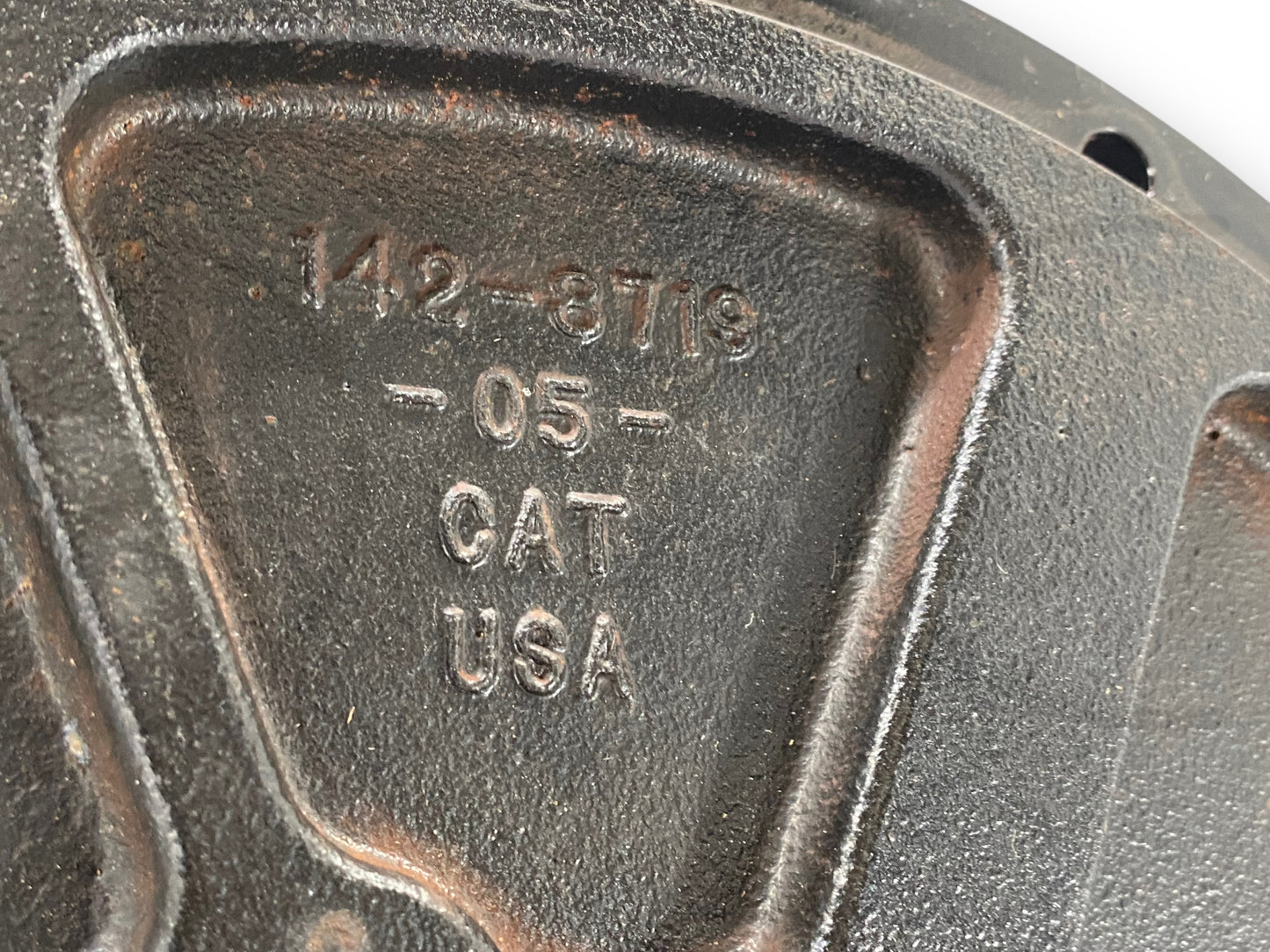 Cat 142-8719 Engine Hydraulic Pump Adapter Mount Plate Caterpillar Skid Steer