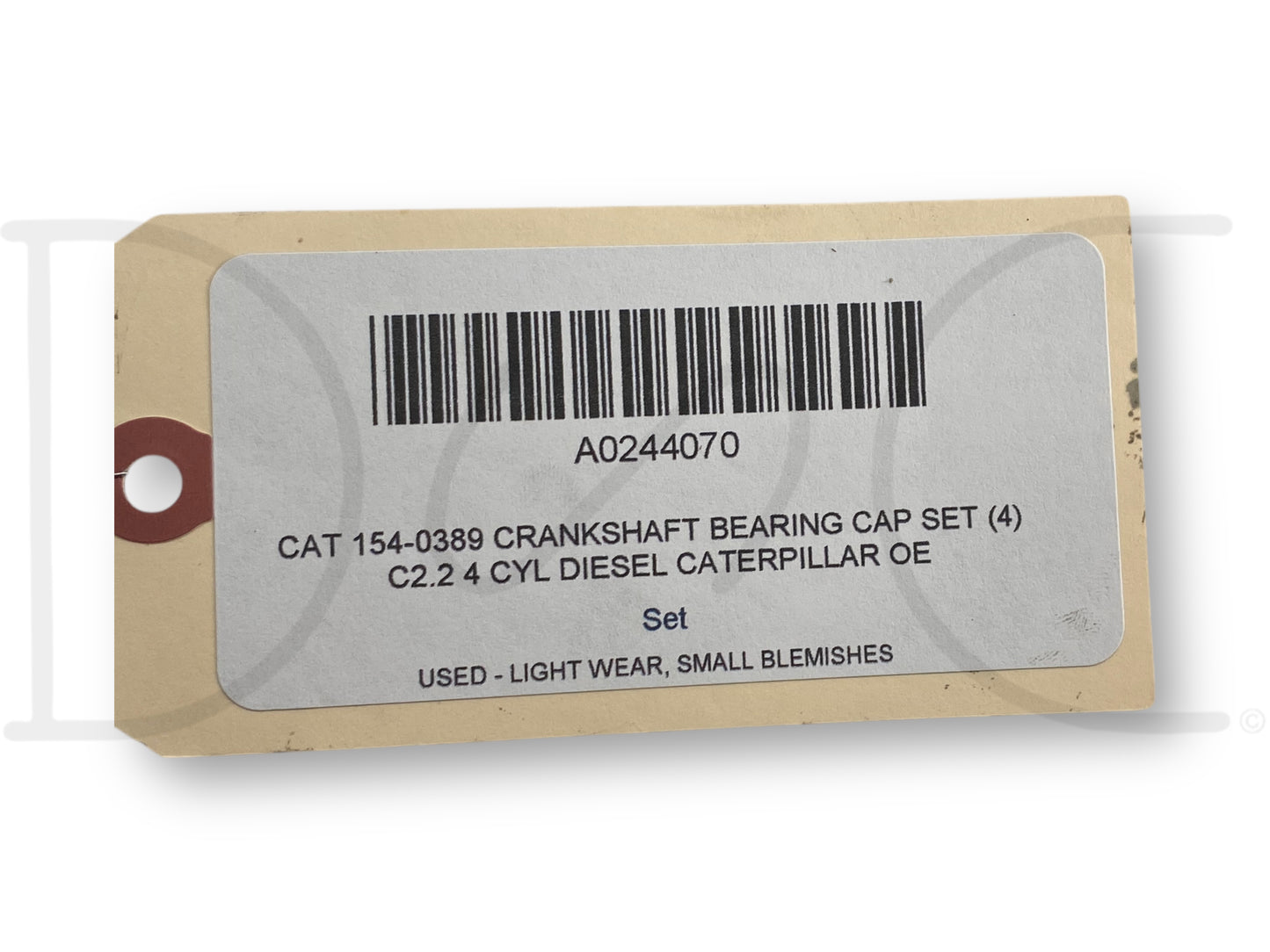 Cat 154-0389 Crankshaft Bearing Cap Set (4) C2.2 4 Cyl Diesel Caterpillar OE