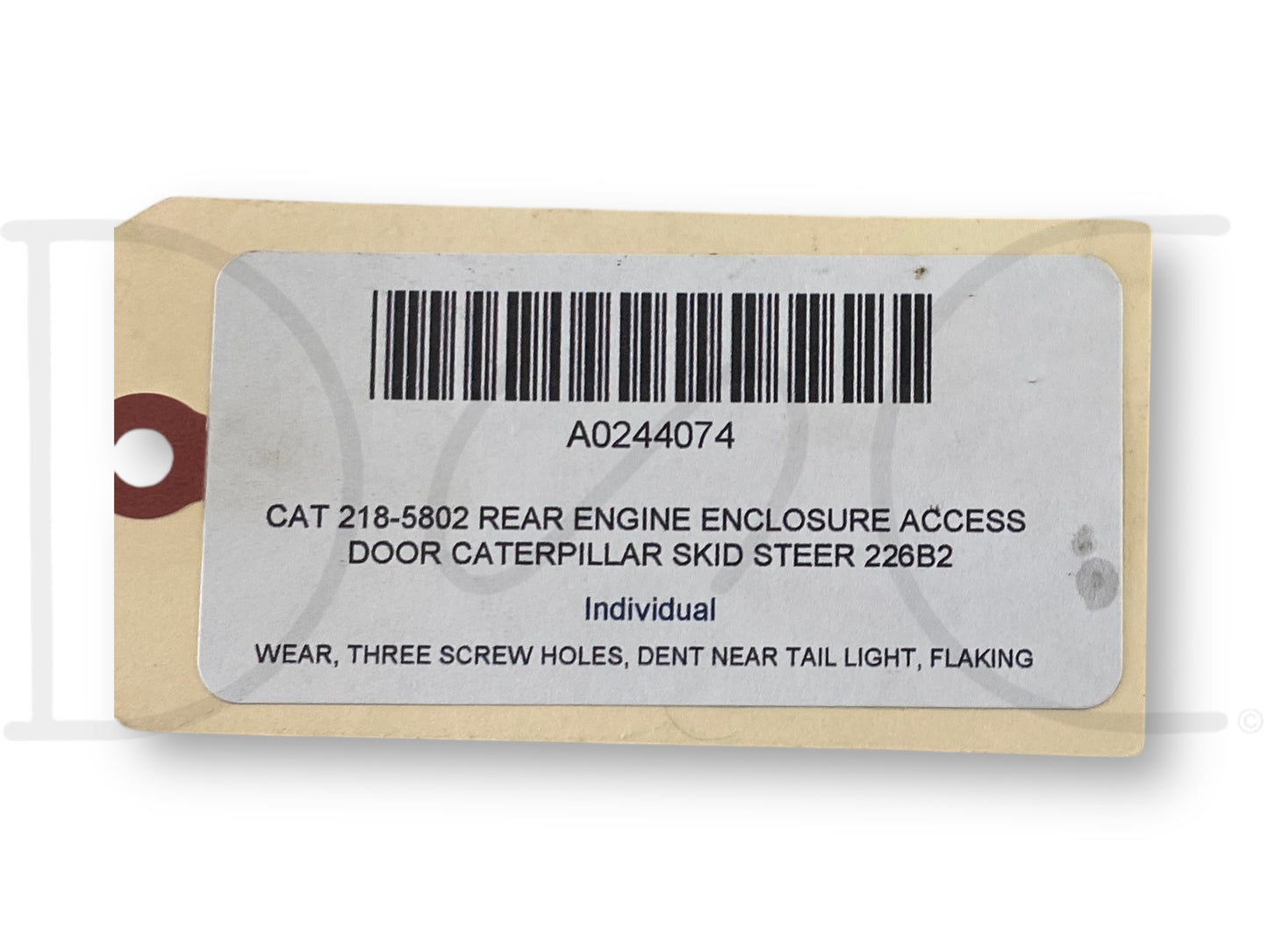 Cat 218-5802 Rear Engine Enclosure Access Door Caterpillar Skid Steer 226B2