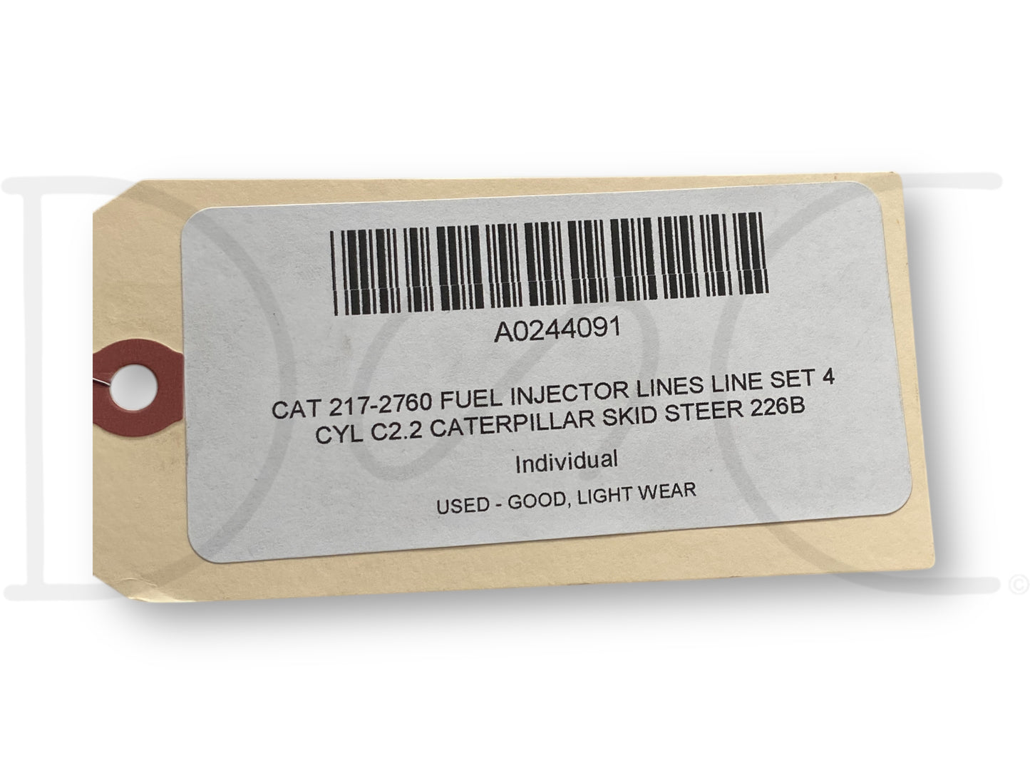 Cat 217-2760 Fuel Injector Lines Line Set 4 Cyl C2.2 Caterpillar Skid Steer 226B