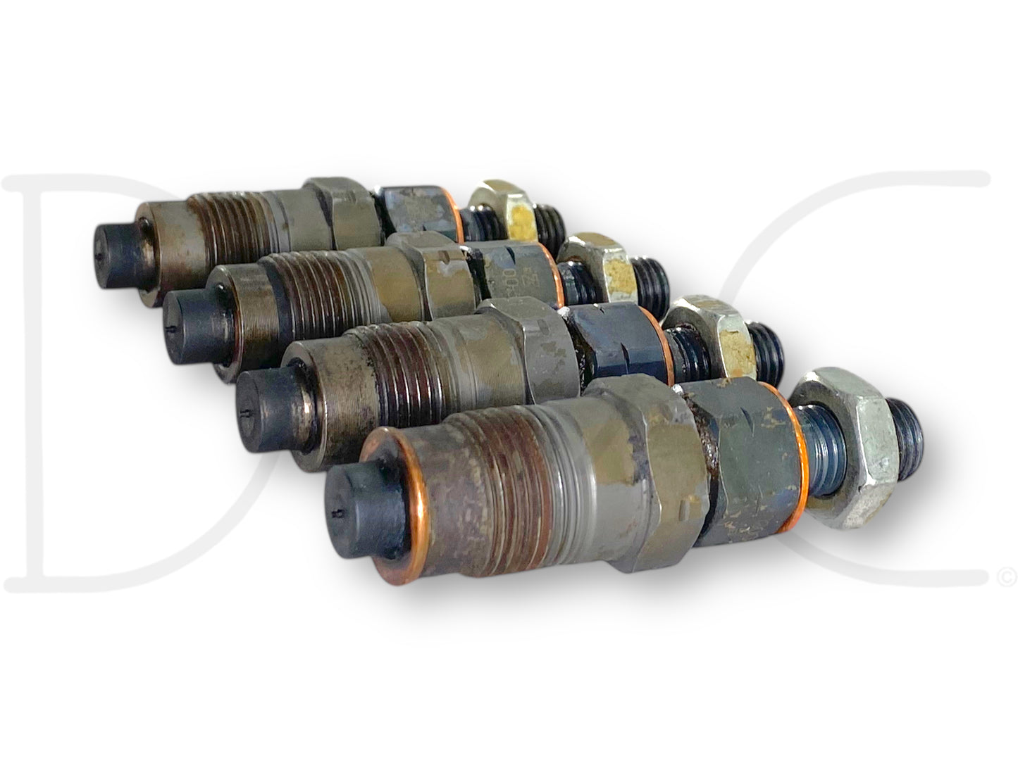 Cat 154-3018 Fuel Injector Set (4) Injectors Caterpillar C2.2 Diesel *Untested*