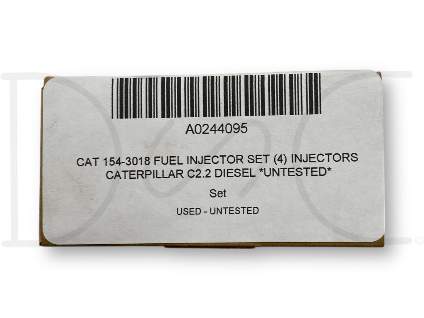 Cat 154-3018 Fuel Injector Set (4) Injectors Caterpillar C2.2 Diesel *Untested*