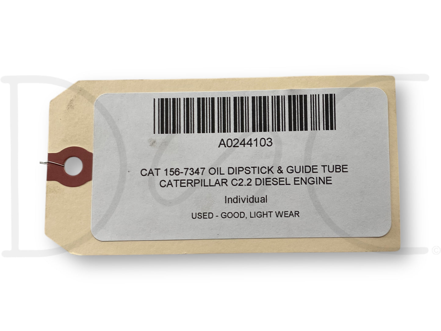 Cat 156-7347 Oil Dipstick & Guide Tube Caterpillar C2.2 Diesel Engine