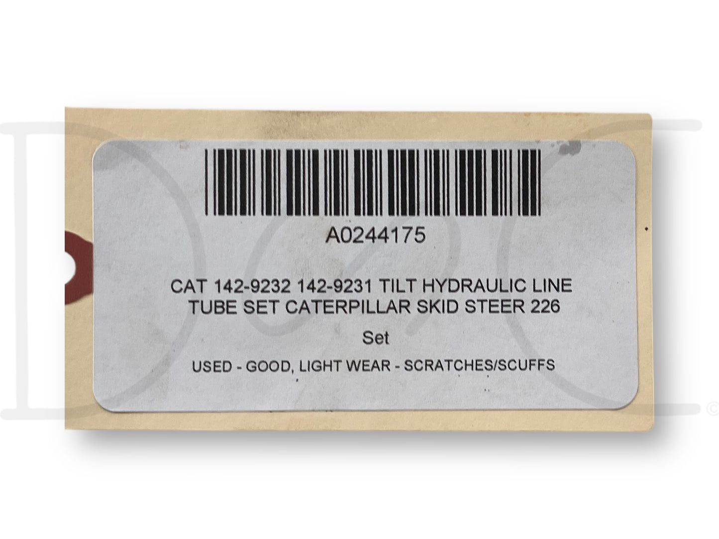 Cat 142-9232 142-9231 Tilt Hydraulic Line Tube Set Caterpillar Skid Steer 226