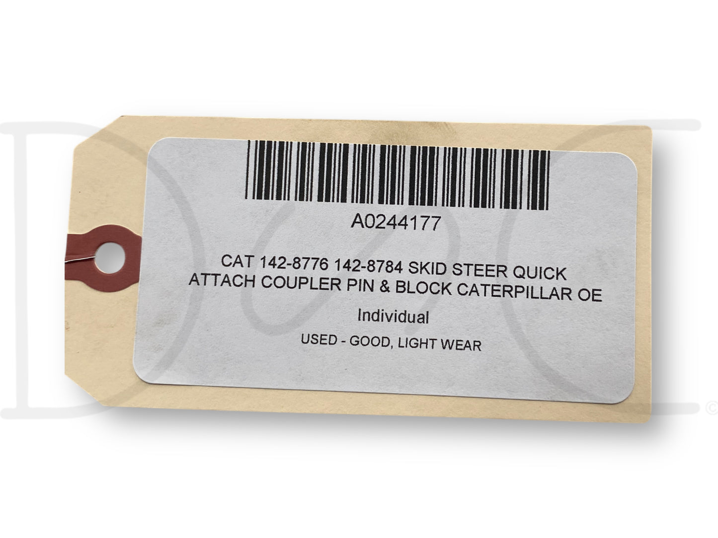 Cat 142-8776 142-8784 Skid Steer Quick Attach Coupler Pin & Block Caterpillar OE
