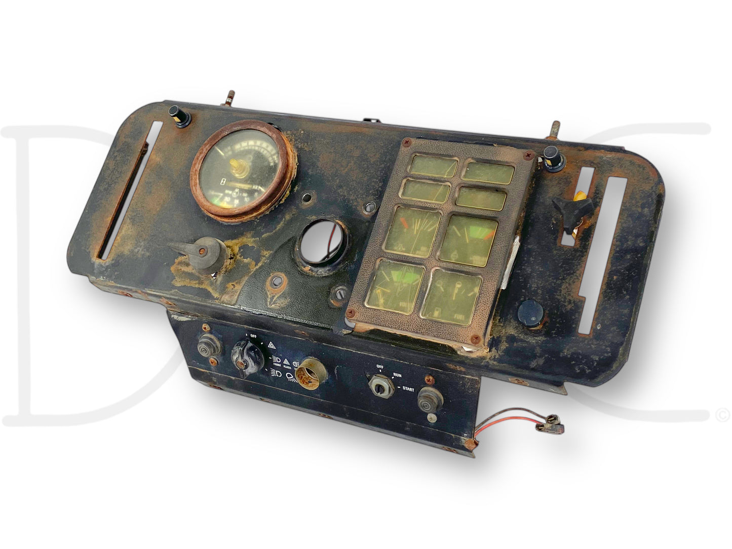 1976 International IH 1086 Tractor Dash Instrument Cluster Gauge Panel Tach