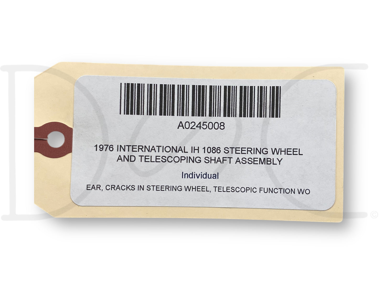 1976 International IH 1086 Steering Wheel And Telescoping Shaft Assembly