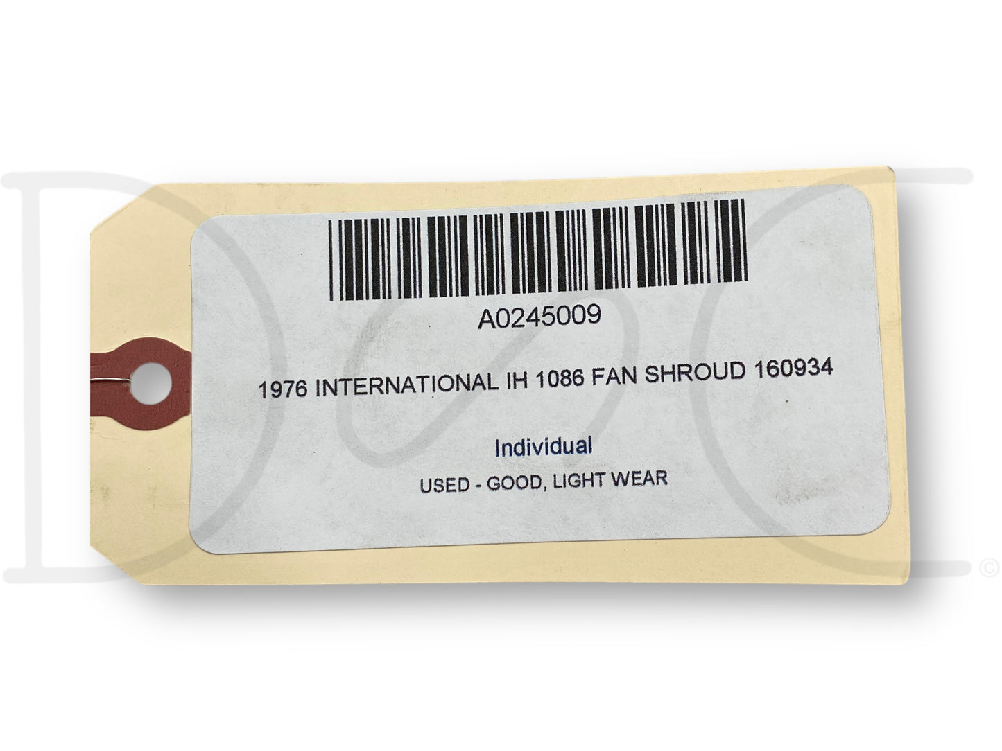 1976 International IH 1086 Tractor Fan Shroud 160934