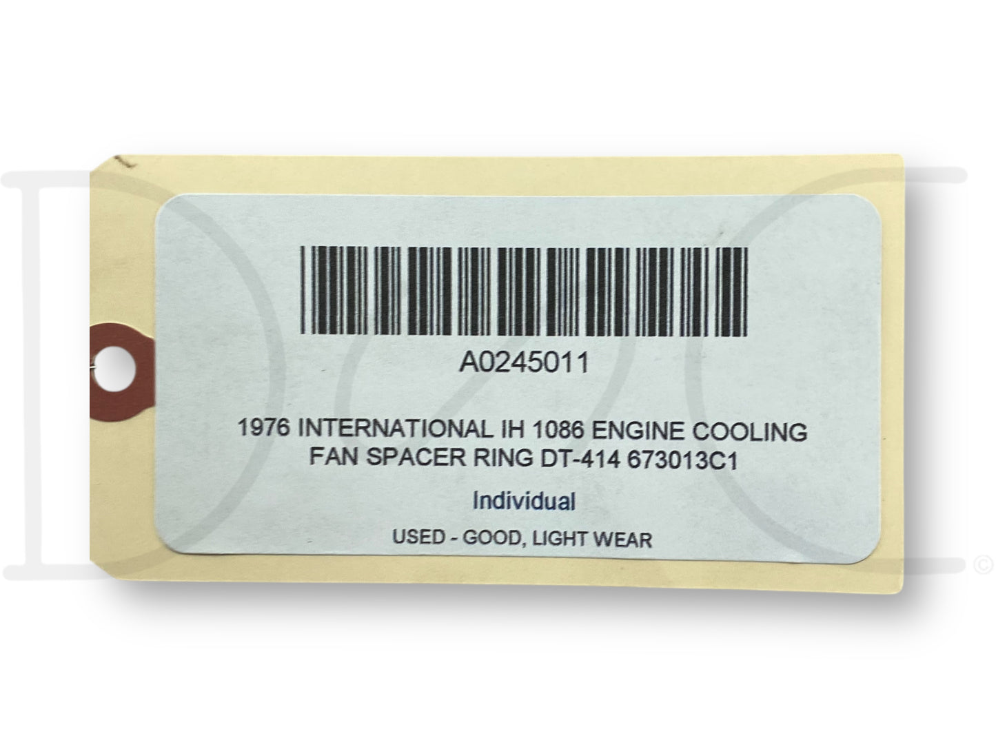 1976 International IH 1086 Engine Cooling Fan Spacer Ring Dt-414 673013C1