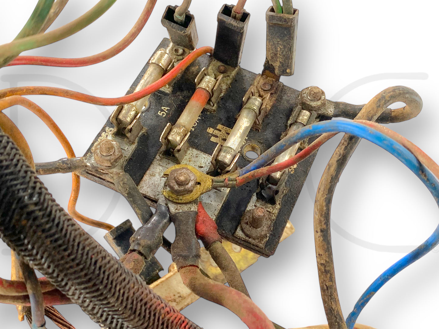 1976 International IH 1086 Tractor Wiring Harness And Fuse Block 120166C2 *Blem*