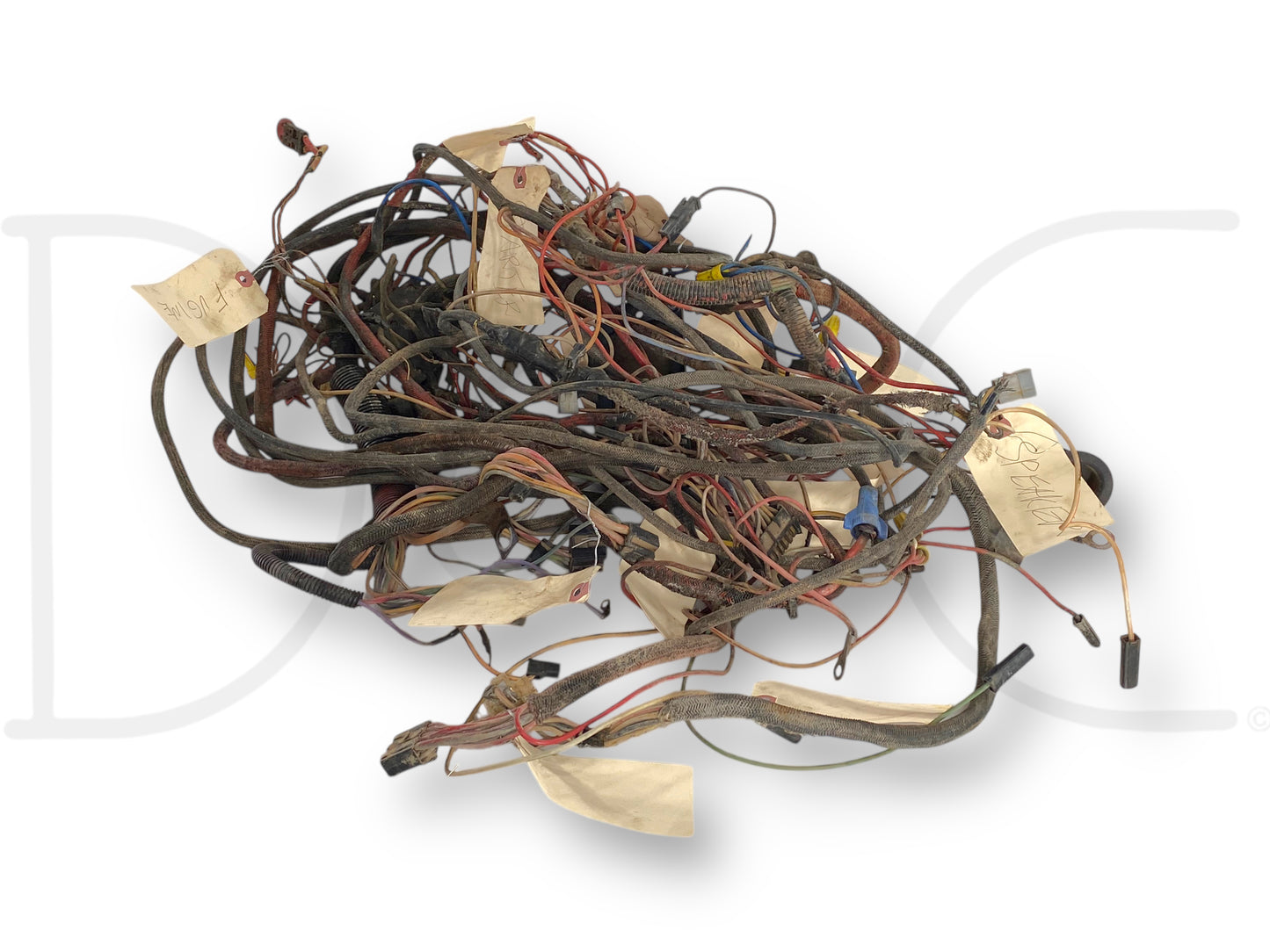 1976 International IH 1086 Tractor Wiring Harness And Fuse Block 120166C2 *Blem*