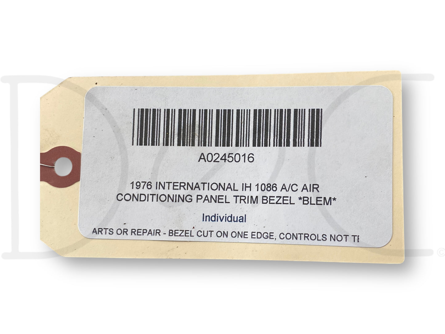 1976 International IH 1086 A/C Air Conditioning Panel Trim Bezel *Blem*