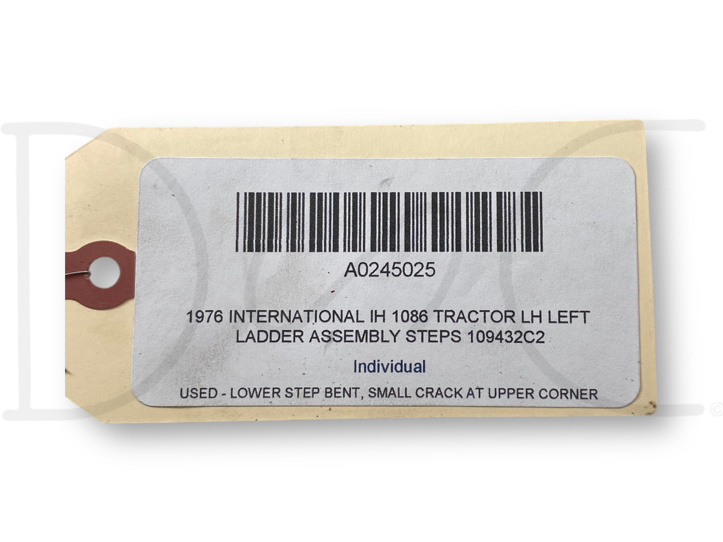 1976 International IH 1086 Tractor LH Left Ladder Assembly Steps 109432C2