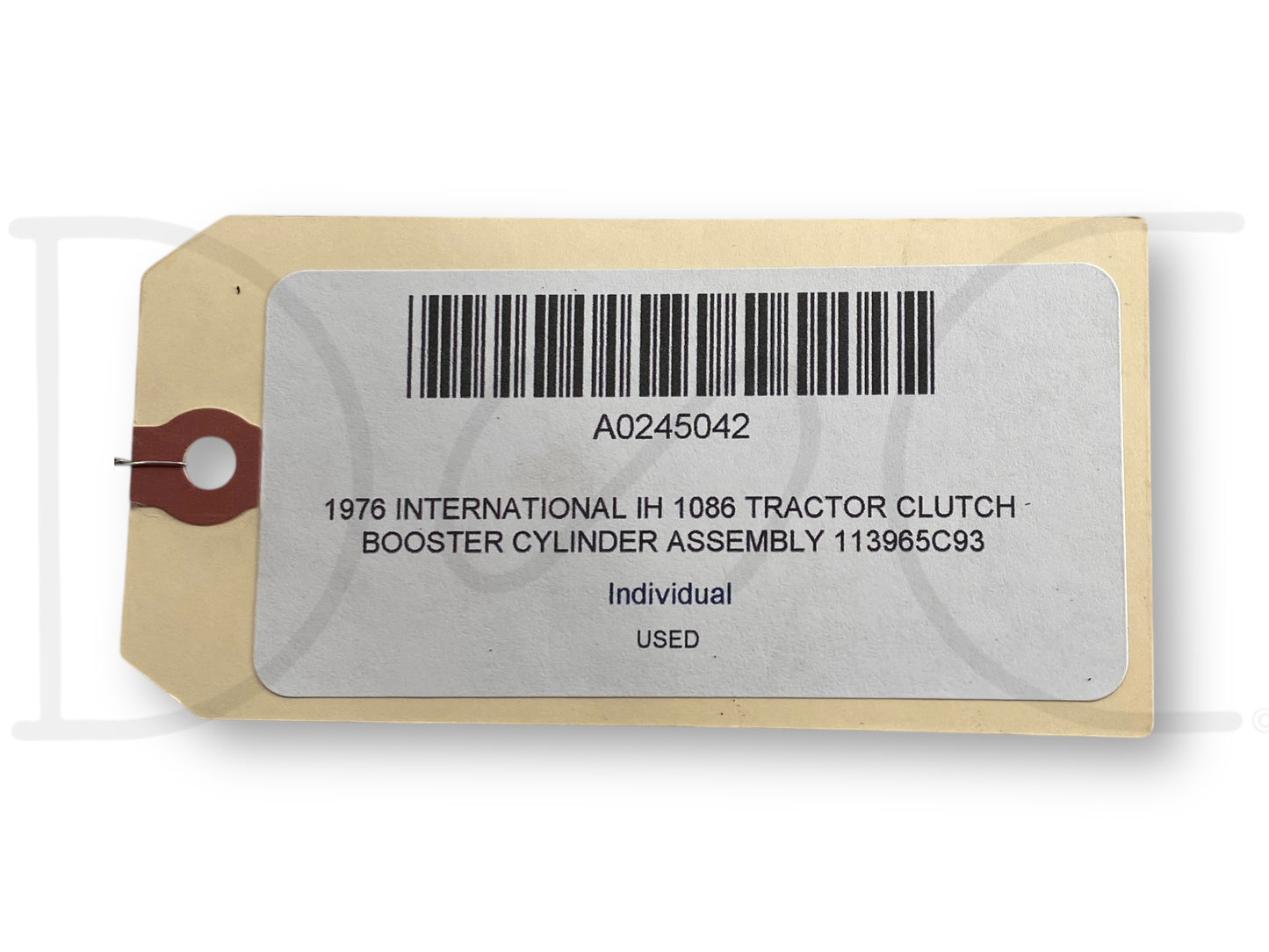 1976 International IH 1086 Tractor Clutch Booster Cylinder Assembly 113965C93