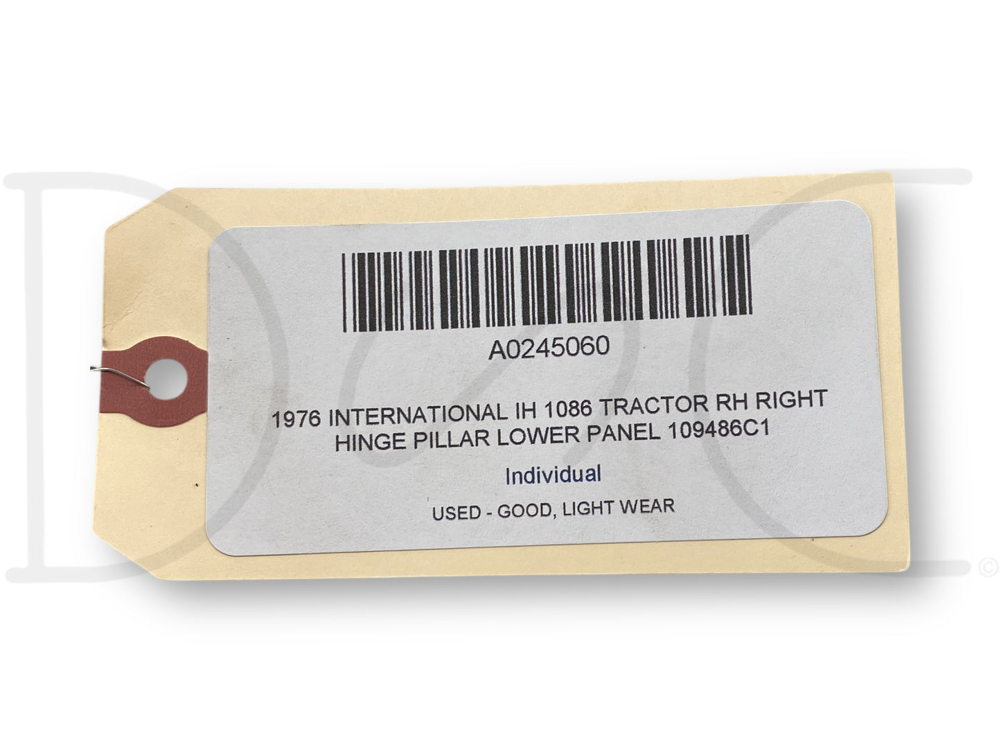 1976 International IH 1086 Tractor RH Right Hinge Pillar Lower Panel 109486C1