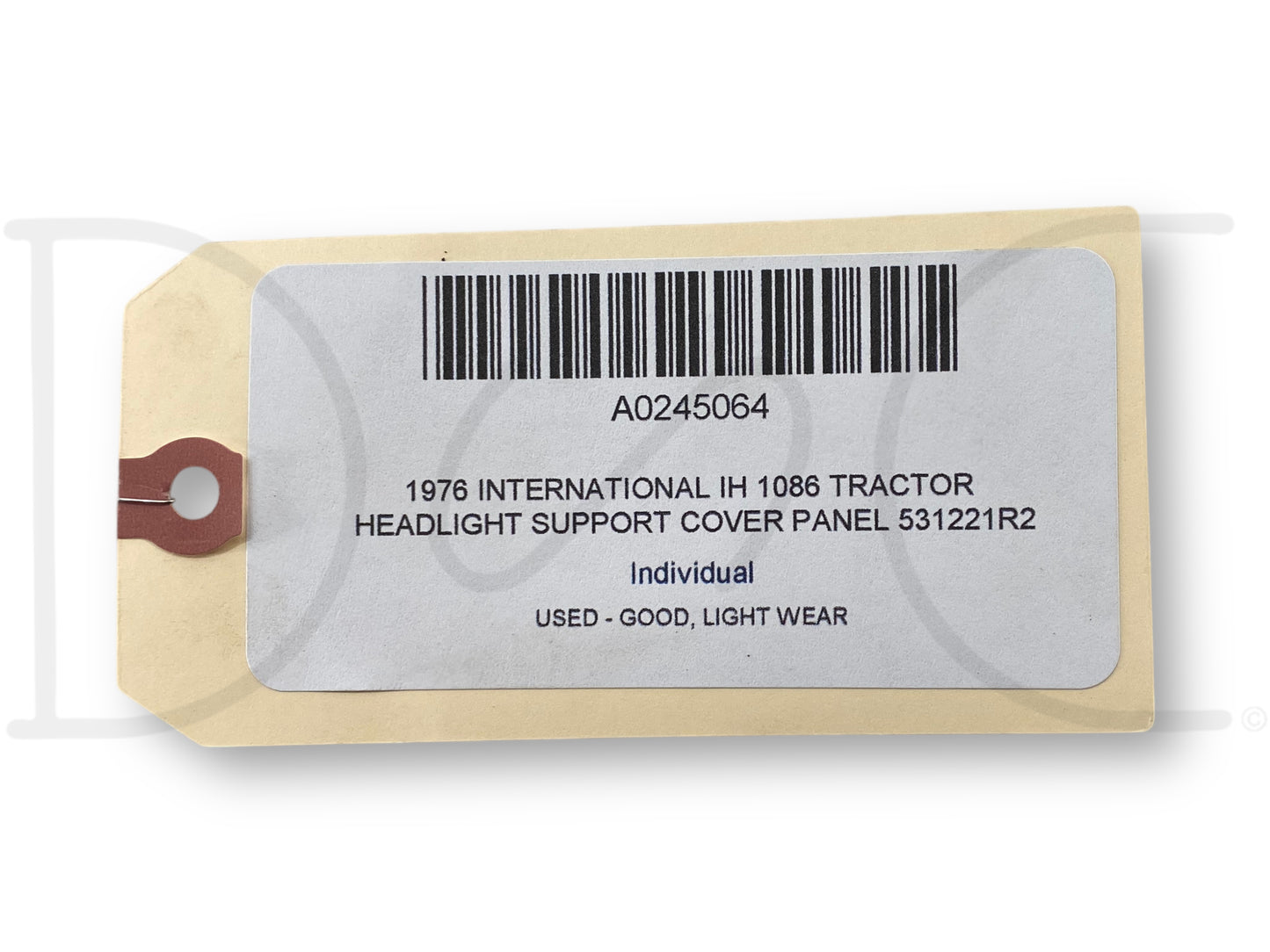 1976 International IH 1086 Tractor Headlight Support Cover Panel 531221R2