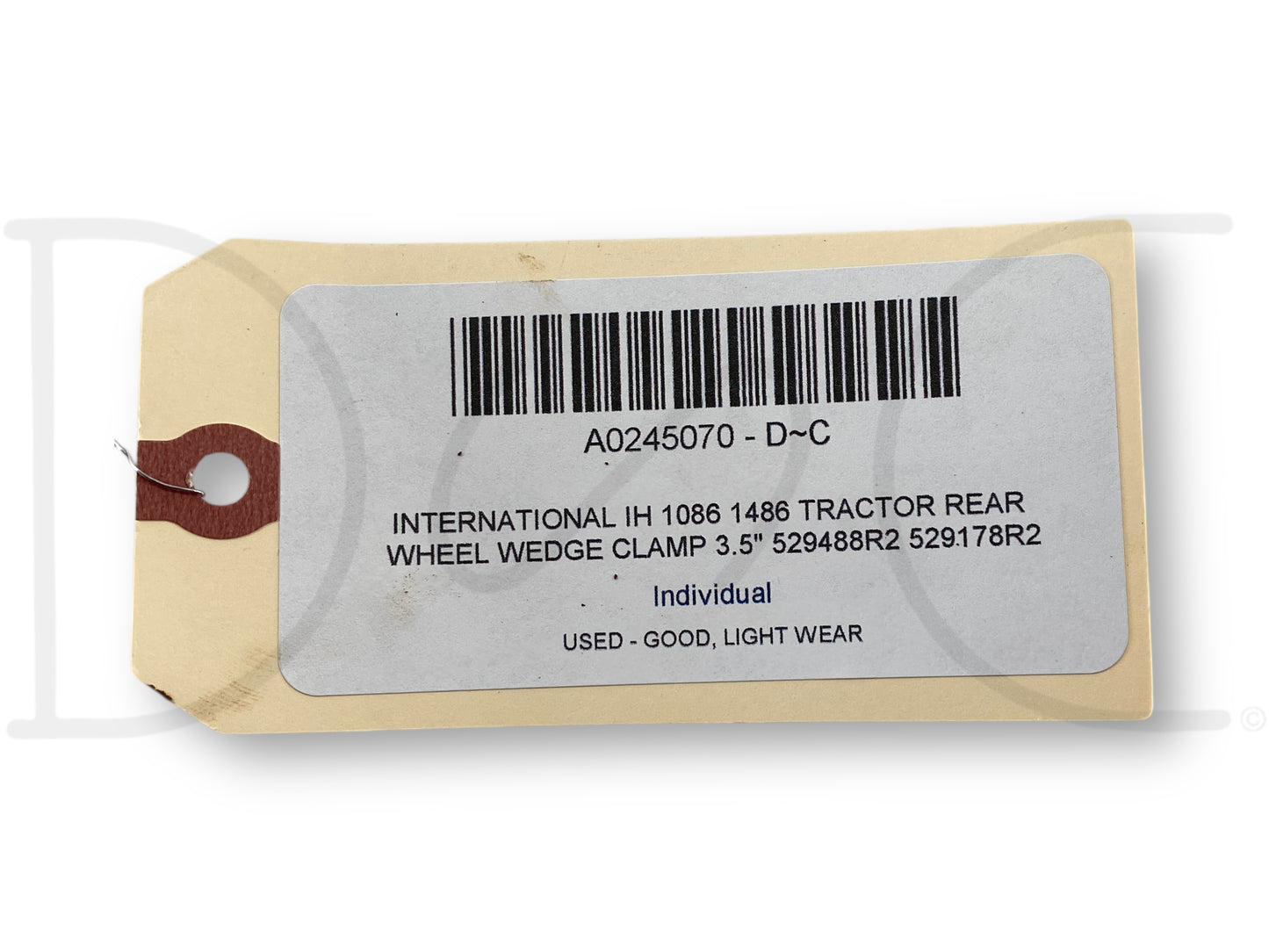 International IH 1086 1486 Tractor Rear Wheel Wedge Clamp 3.5" 529488R2 529178R2