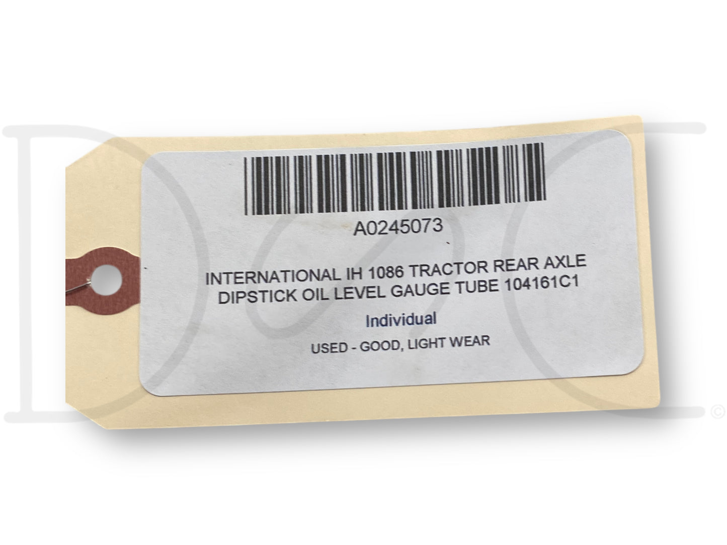 International IH 1086 Tractor Rear Axle Dipstick Oil Level Gauge Tube 104161C1