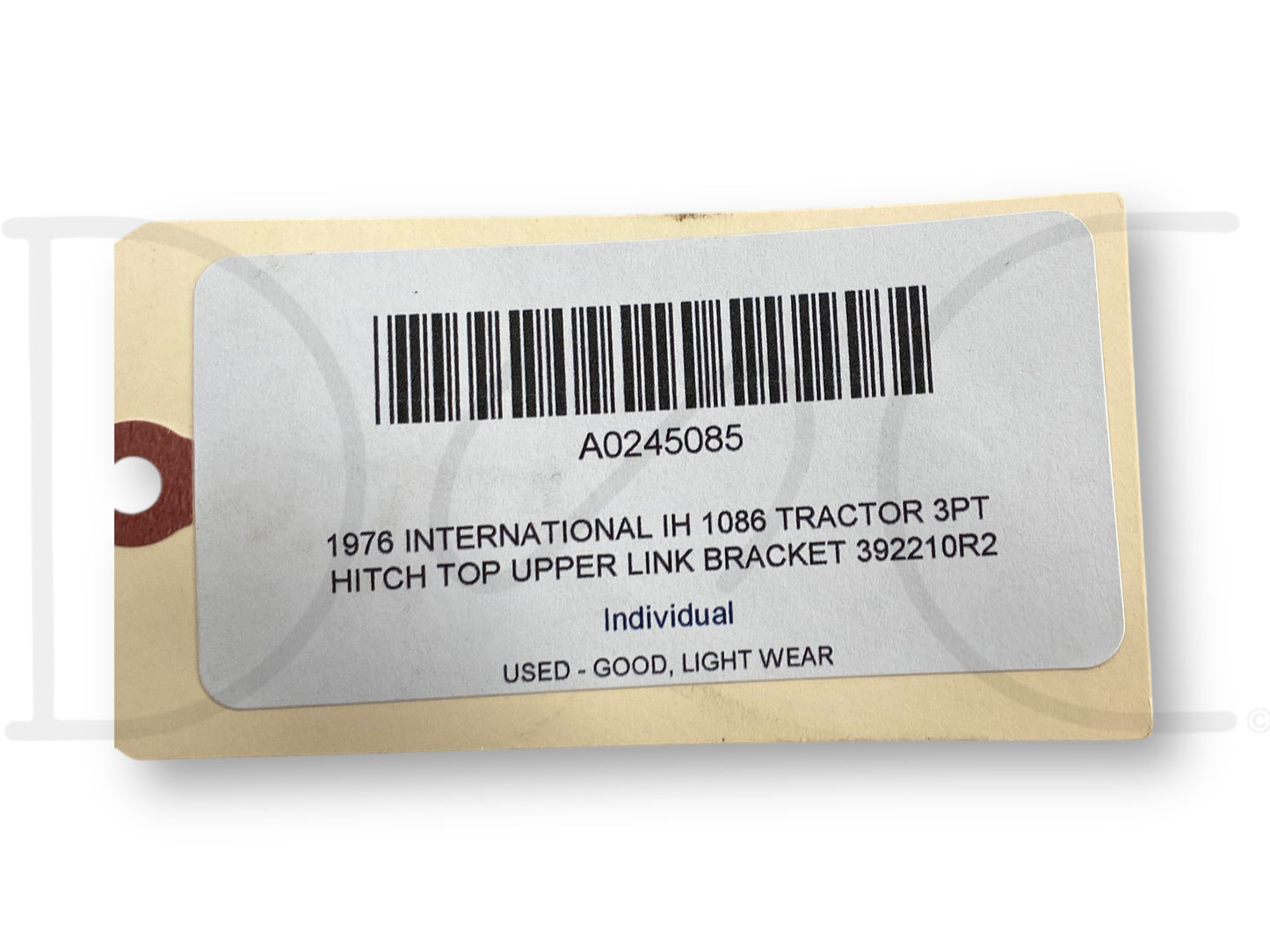 1976 International IH 1086 Tractor 3Pt Hitch Top Upper Link Bracket 392210R2