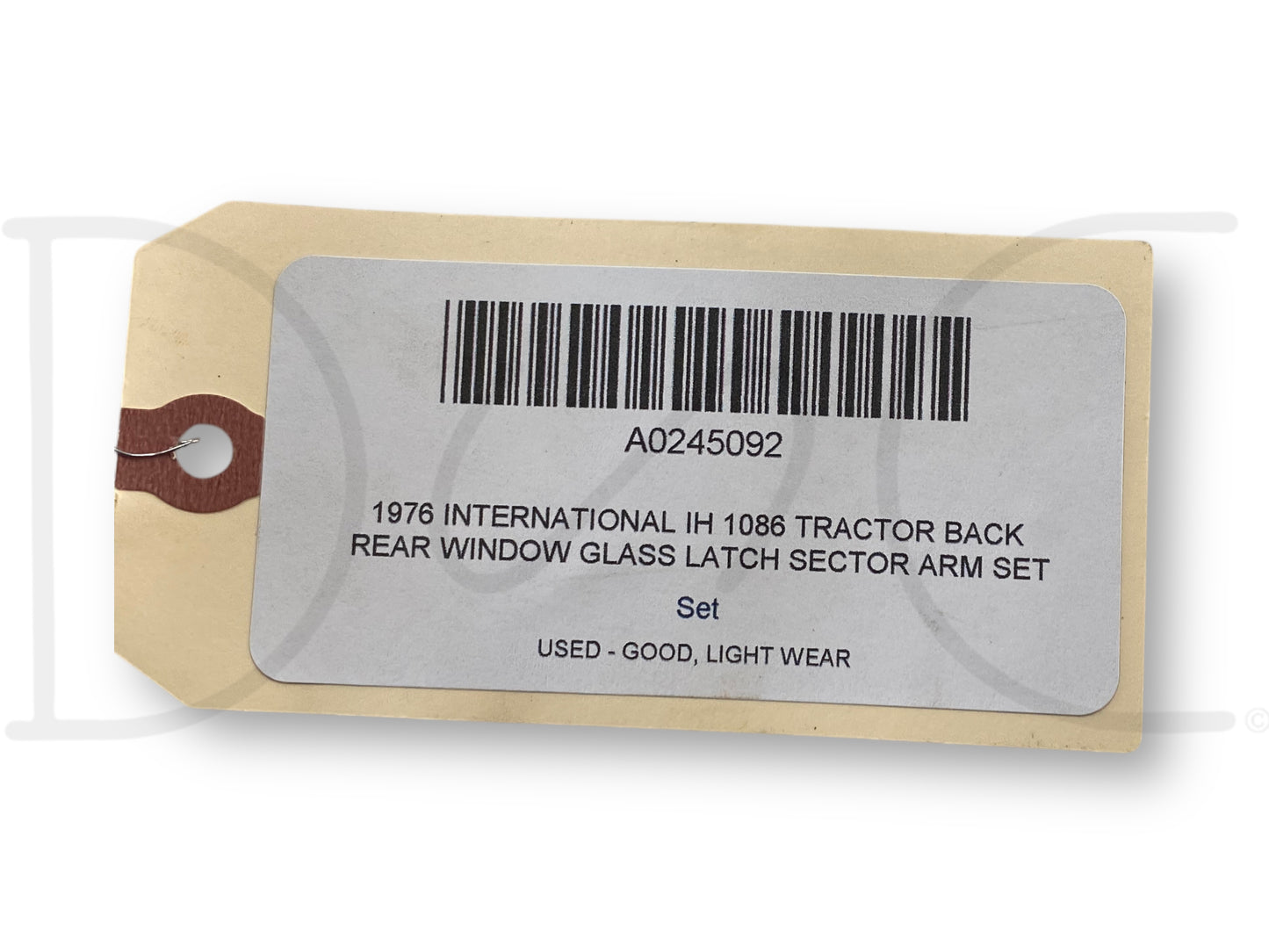 1976 International IH 1086 Tractor Back Rear Window Glass Latch Sector Arm Set